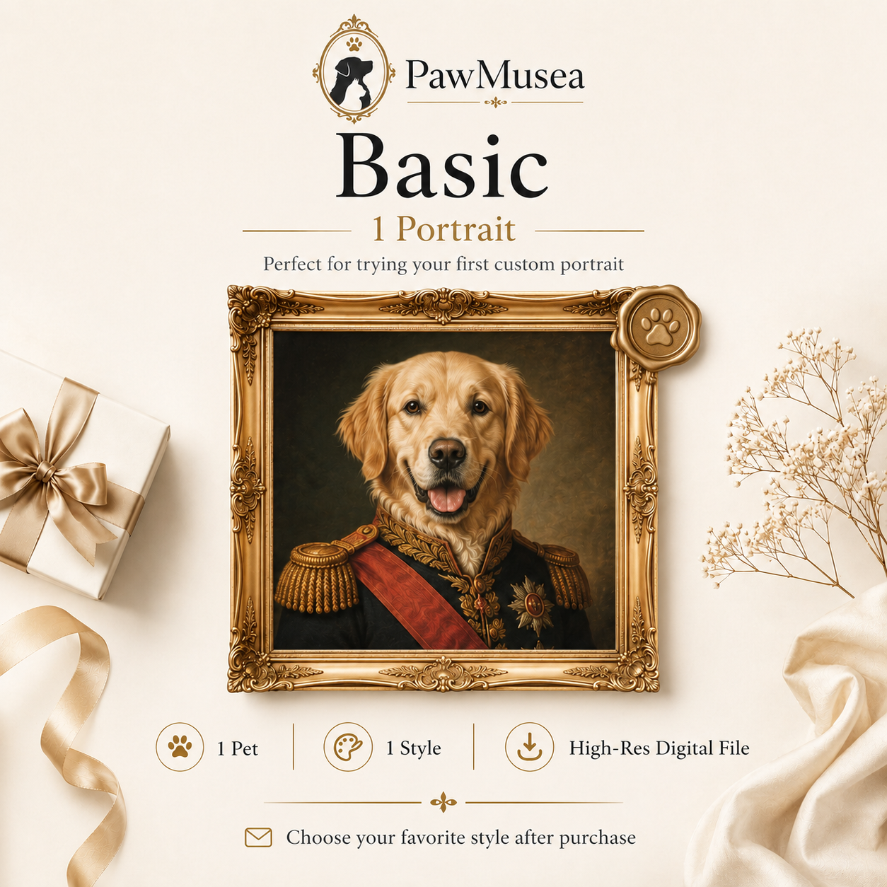 Custom Digital Pet Portrait