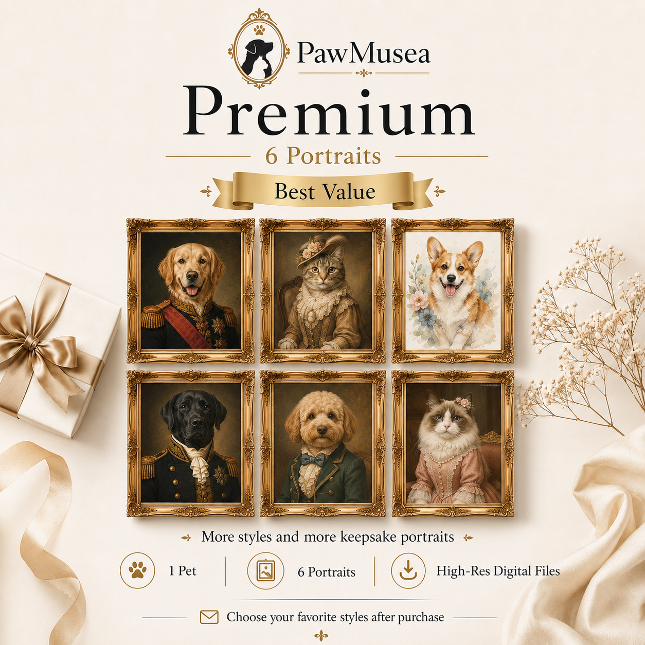 Custom Digital Pet Portrait